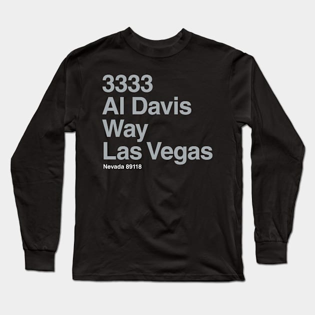 Las Vegas Raiders Football Stadium Long Sleeve T-Shirt by Venue Pin